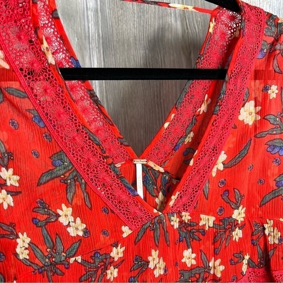 Free People Bright Lights Floral Boho Top - Picture 5 of 7